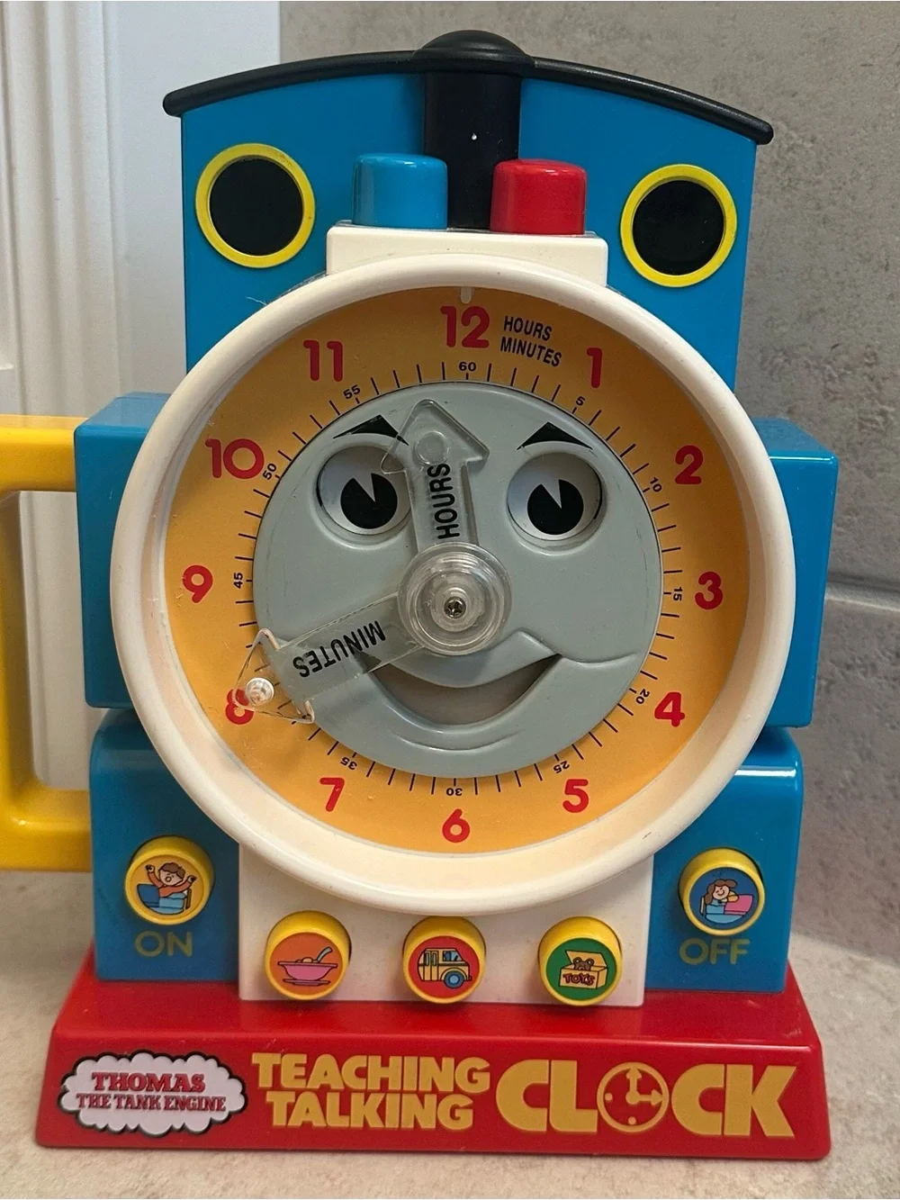 VTG Thomas the Tank Engine 1992 Teaching Talking Clock Tested Working.